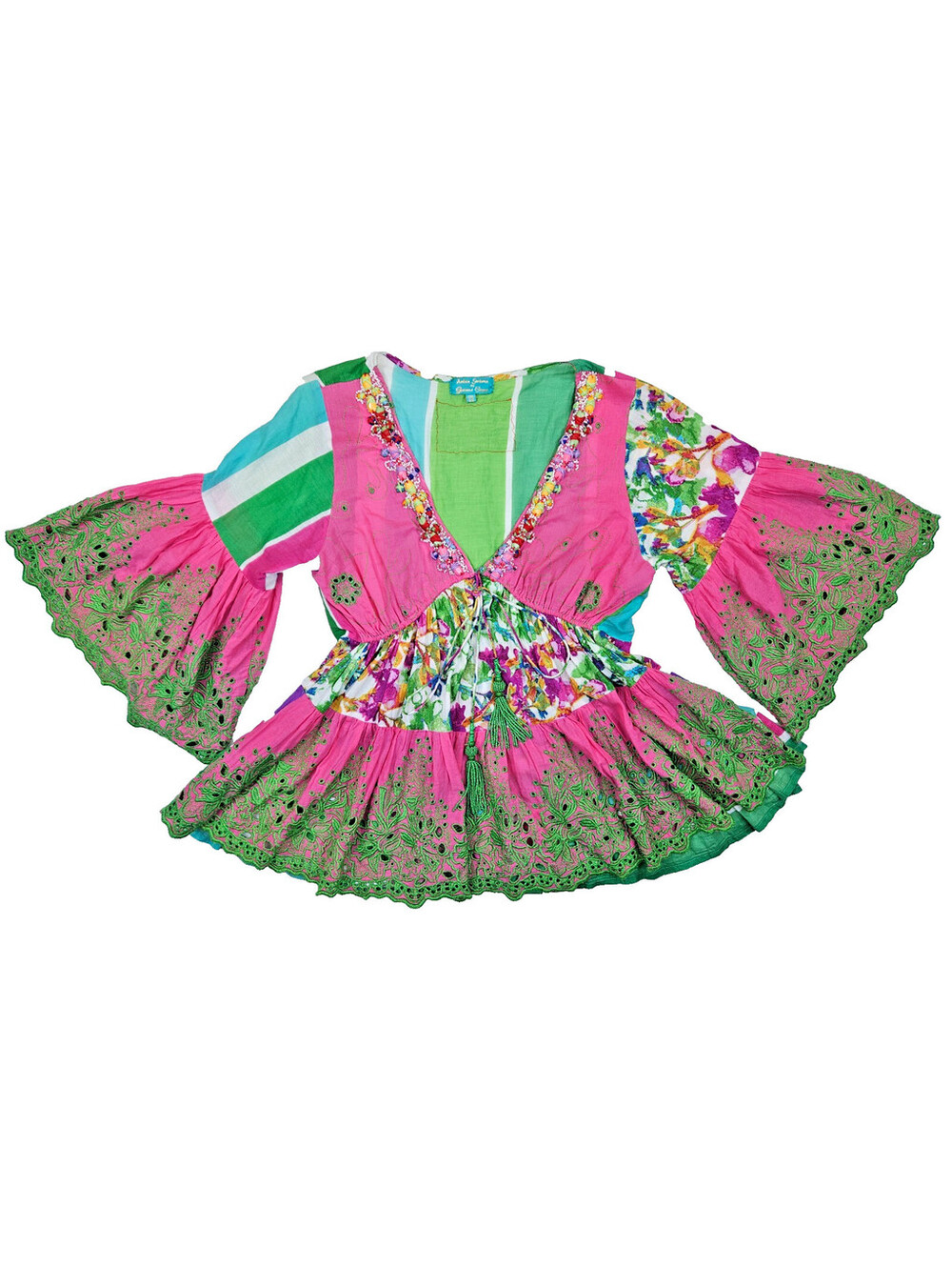 Antica Sartoria by tunic bohemian Mediterranean resort wear size: one size